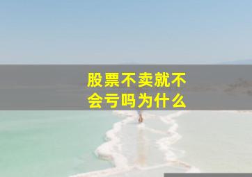 股票不卖就不会亏吗为什么