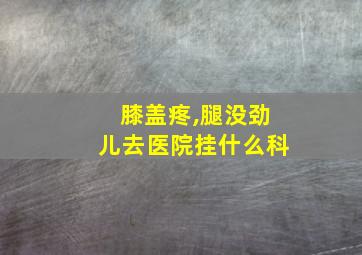 膝盖疼,腿没劲儿去医院挂什么科