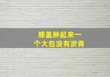 膝盖肿起来一个大包没有淤青