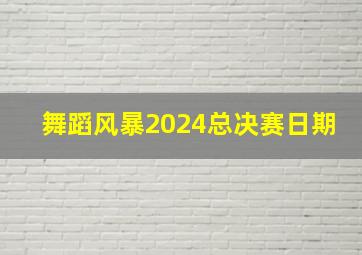 舞蹈风暴2024总决赛日期