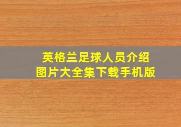 英格兰足球人员介绍图片大全集下载手机版