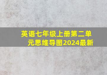 英语七年级上册第二单元思维导图2024最新