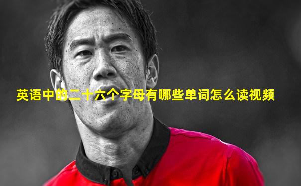 英语中的二十六个字母有哪些单词怎么读视频