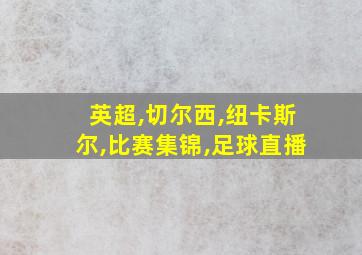 英超,切尔西,纽卡斯尔,比赛集锦,足球直播