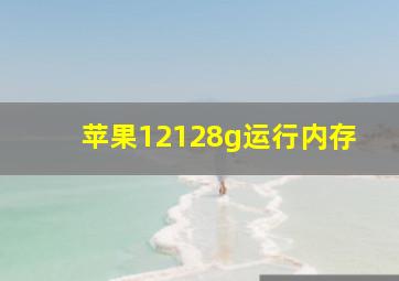 苹果12128g运行内存