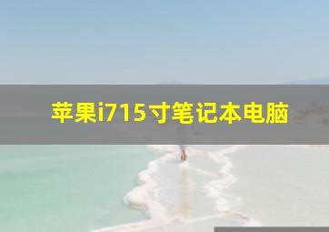 苹果i715寸笔记本电脑