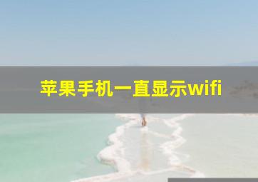 苹果手机一直显示wifi