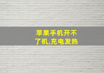 苹果手机开不了机,充电发热