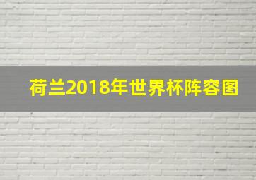 荷兰2018年世界杯阵容图