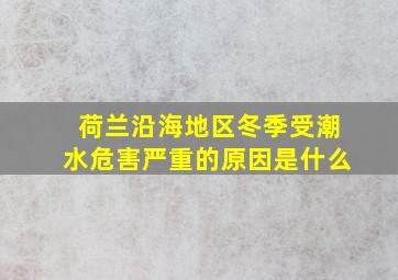 荷兰沿海地区冬季受潮水危害严重的原因是什么