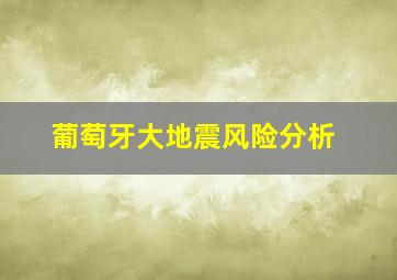 葡萄牙大地震风险分析