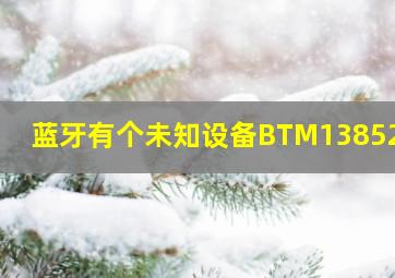 蓝牙有个未知设备BTM1385242