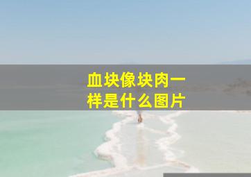 血块像块肉一样是什么图片