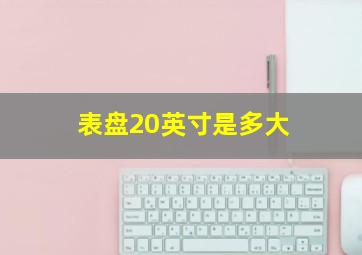 表盘20英寸是多大