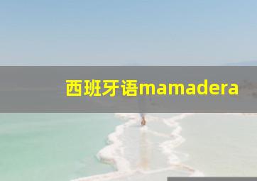 西班牙语mamadera