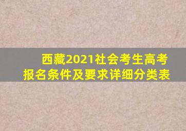 西藏2021社会考生高考报名条件及要求详细分类表