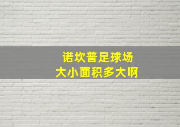 诺坎普足球场大小面积多大啊