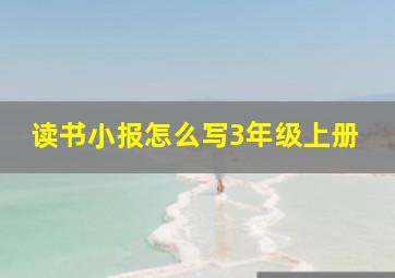 读书小报怎么写3年级上册