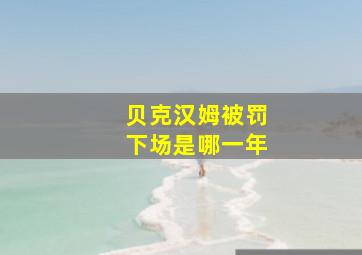 贝克汉姆被罚下场是哪一年