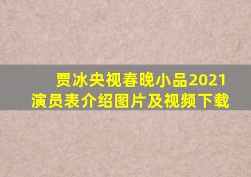 贾冰央视春晚小品2021演员表介绍图片及视频下载