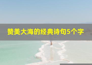 赞美大海的经典诗句5个字