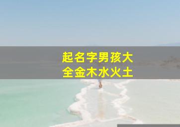 起名字男孩大全金木水火土