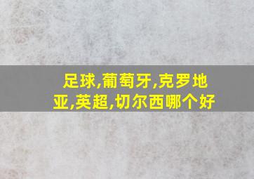 足球,葡萄牙,克罗地亚,英超,切尔西哪个好