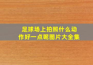 足球场上拍照什么动作好一点呢图片大全集