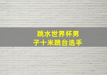 跳水世界杯男子十米跳台选手