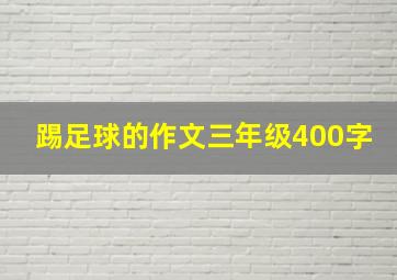 踢足球的作文三年级400字