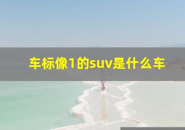 车标像1的suv是什么车