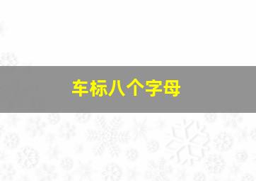 车标八个字母