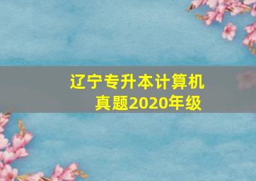 辽宁专升本计算机真题2020年级