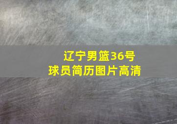 辽宁男篮36号球员简历图片高清