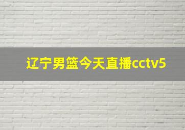 辽宁男篮今天直播cctv5