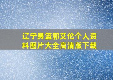 辽宁男篮郭艾伦个人资料图片大全高清版下载