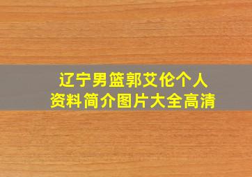 辽宁男篮郭艾伦个人资料简介图片大全高清