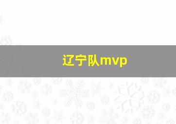 辽宁队mvp