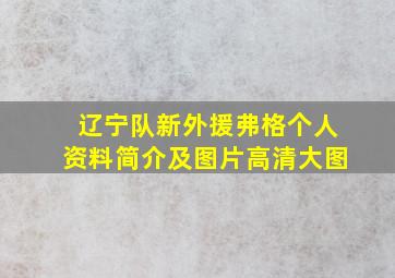 辽宁队新外援弗格个人资料简介及图片高清大图