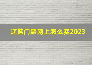 辽篮门票网上怎么买2023