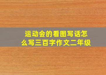 运动会的看图写话怎么写三百字作文二年级