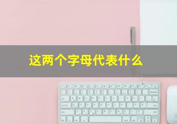 这两个字母代表什么