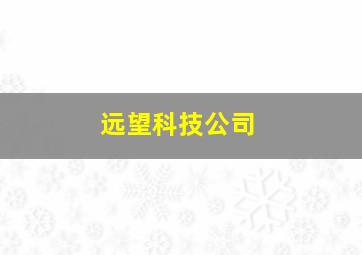 远望科技公司