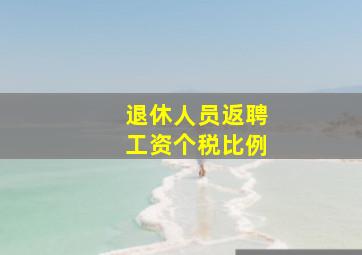 退休人员返聘工资个税比例