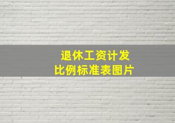 退休工资计发比例标准表图片