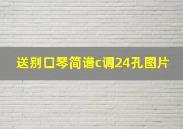 送别口琴简谱c调24孔图片