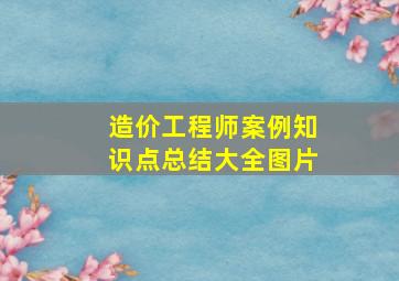 造价工程师案例知识点总结大全图片