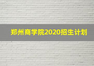 郑州商学院2020招生计划