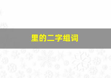 里的二字组词