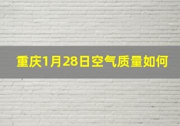 重庆1月28日空气质量如何